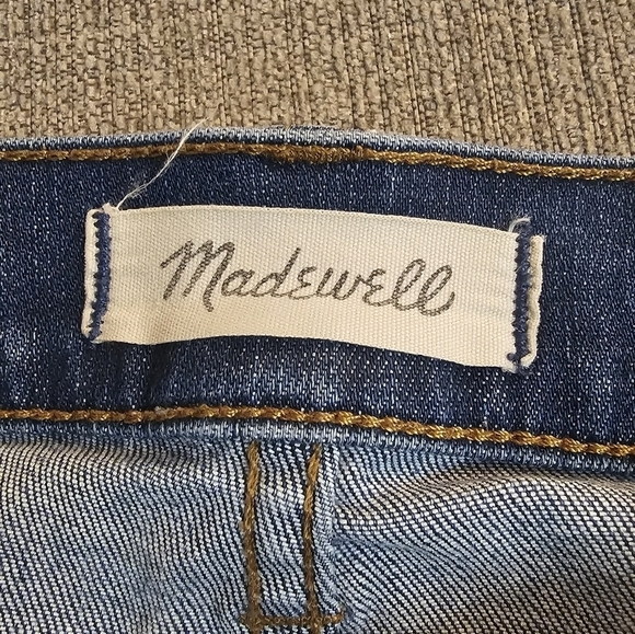Madewell 9-inch High Rise Skinny Skinny Casual Distressed Denim Jeans 26 - Picture 5 of 8